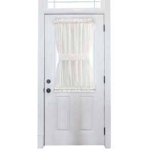 Ellis Stacey 1.5 Rod Pocket High Quality Fabric Solid Color Door Panel Ice Cream
