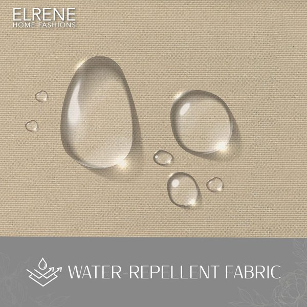 Elrene Home Fashions Connor Solid Light Filtering Single Grommet Curtain Panel 52 x 108 Taupe - 图片 5