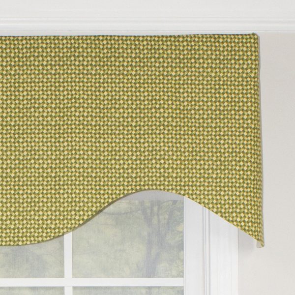 RLF Home Cabana Cornice 100% Cotton with Fully Lined 3 Rod Pocket Valnance for Windows 50 x 17 Sage - 图片 3