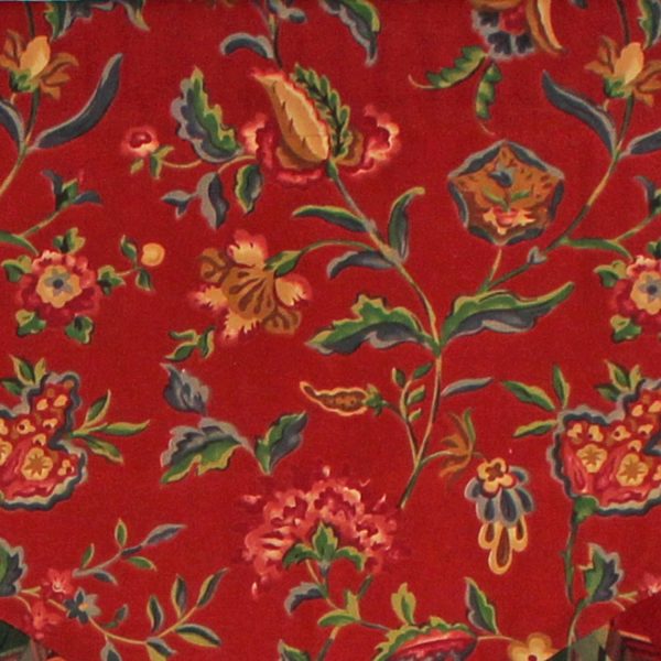 RLF Home Norwell Ruffled Cornice  100% Cotton with Fully Lined 3 Rod Pocket Valnance for Windows 50 x 17 Red - 图片 4