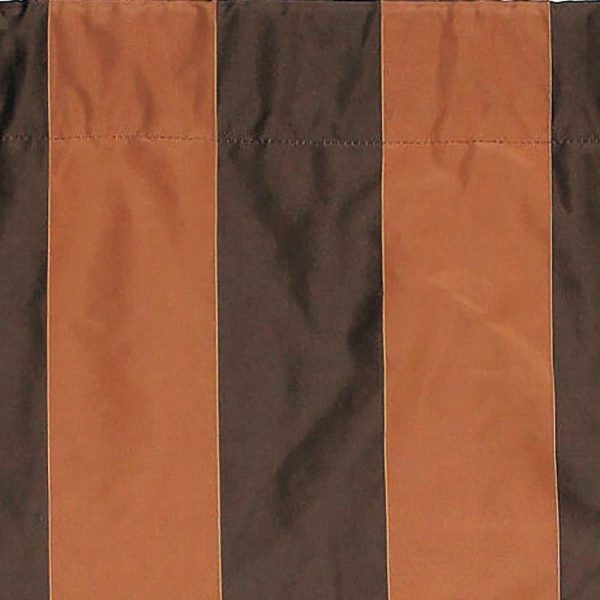 RLF Home Pascal Corded Cornice 100% Cotton with Fully Lined 3 Rod Pocket Valnance for Windows 50 x 17 Chocolate - 图片 4