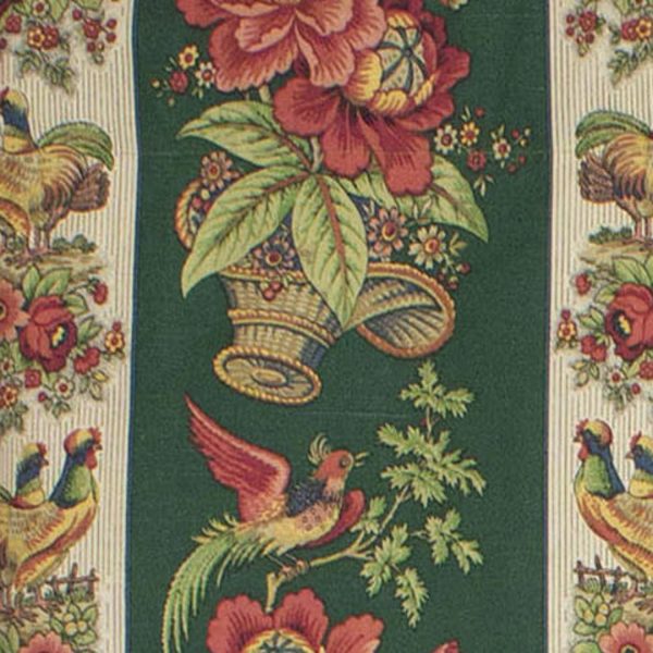RLF Home Rochelle Dutchess 100% Cotton with Fully Lined 3 Rod Pocket Valnance for Windows 50 x 17 Green - 图片 4