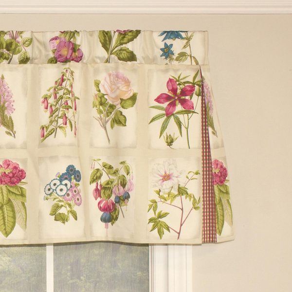 RLF Home Realistic Study Pleated  100% Cotton with Fully Lined 3 Rod Pocket Valnance for Windows 42 x 18 - 图片 3