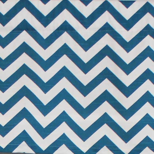 RLF Home Zig-Zag Tailored 100% Cotton with Fully Lined 3 Rod Pocket Valnance for Windows 50 x 14 - 图片 4