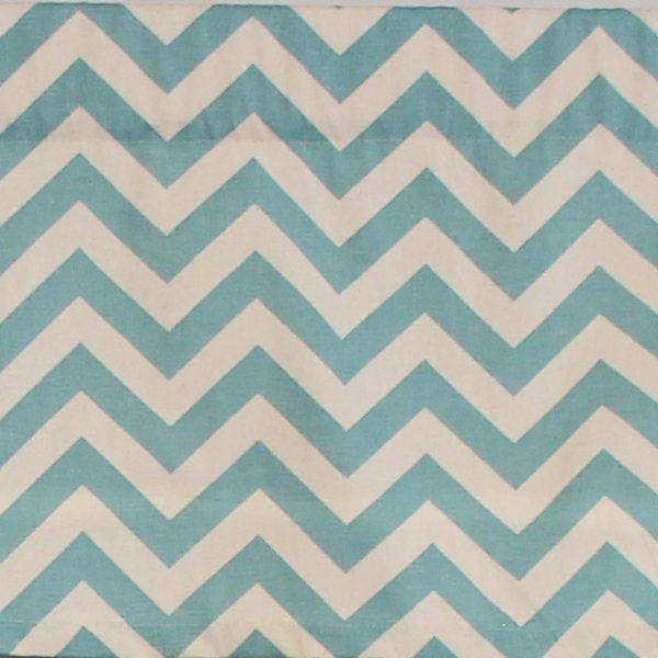 RLF Home Zig-Zag Tailored 100% Cotton with Fully Lined 3 Rod Pocket Valnance for Windows 50 x 14 - 图片 13
