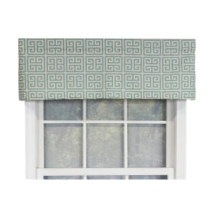 RLF Home Towers Tailored 100% Cotton with Fully Lined 3 Rod Pocket Valnance for Windows 50 x 14 Turquoise