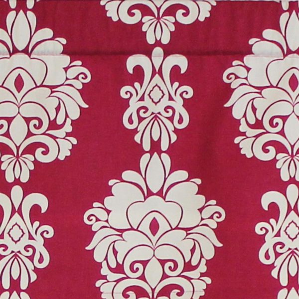 RLF Home Free Spin Tailored 100% Cotton with Fully Lined 3 Rod Pocket Valnance for Windows 50 x 14 Red - 图片 4