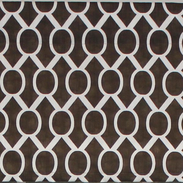 RLF Home Sydney Tailored 100% Cotton with Fully Lined 3 Rod Pocket Valnance for Windows 50 x 14 Brown - 图片 4