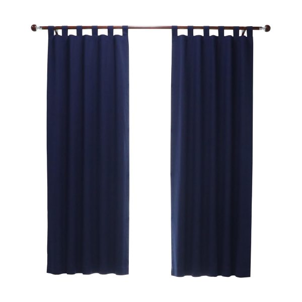 Thermalogic Weathermate Room Darkening UV Protection Tab Top Curtain Panel Pair for Windows Navy - 图片 6