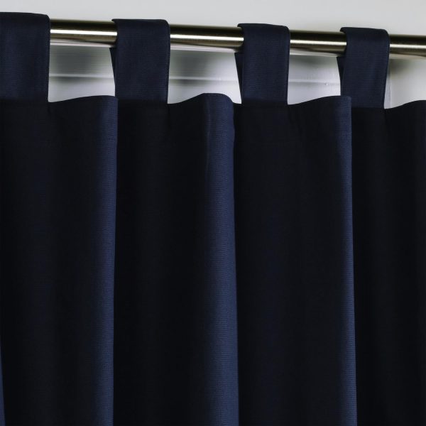 Thermalogic Weathermate Room Darkening UV Protection Tab Top Curtain Panel Pair for Windows Navy - 图片 8