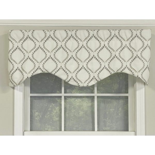 Go Getter Cornice 3 Rod Pocket Valance 50 x 17 Moonstone by RLF Home