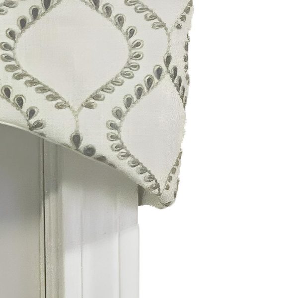 Go Getter Cornice 3 Rod Pocket Valance 50 x 17 Moonstone by RLF Home - 图片 2