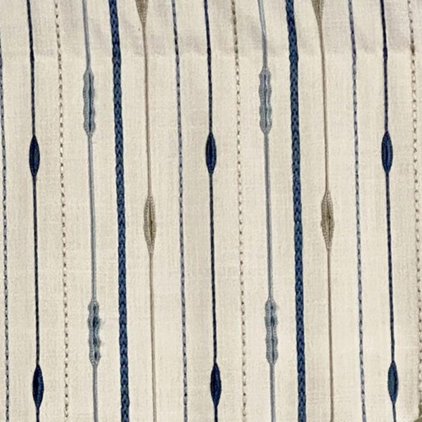 Go Getter Cornice 3 Rod Pocket Window Valance 50 x 17 Blue by RLF Home - 图片 3
