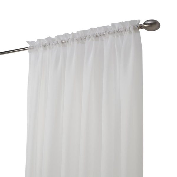 Habitat Rhapsody Voile Sheer Rod Pocket Light Filtering style Allows Natural Light Flow Curtain Panel Shell - 图片 3