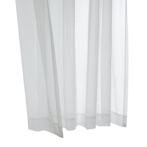 Habitat Rhapsody Voile Sheer Sheer Texture and Supple Drapeability Rod Pocket Light Filtering Curtain Panel White - 图片 4