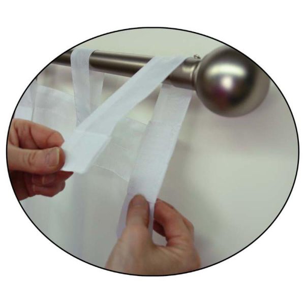Commonwealth Outdoor Decor Escape Voile Hook and Loop Tab Curtain Panel - White - 图片 8