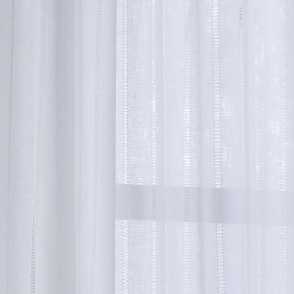 Habitat Broadway Smooth Textured Boho Chic Inspired Sheer Panel Grommet Curtain Panel White - 图片 7