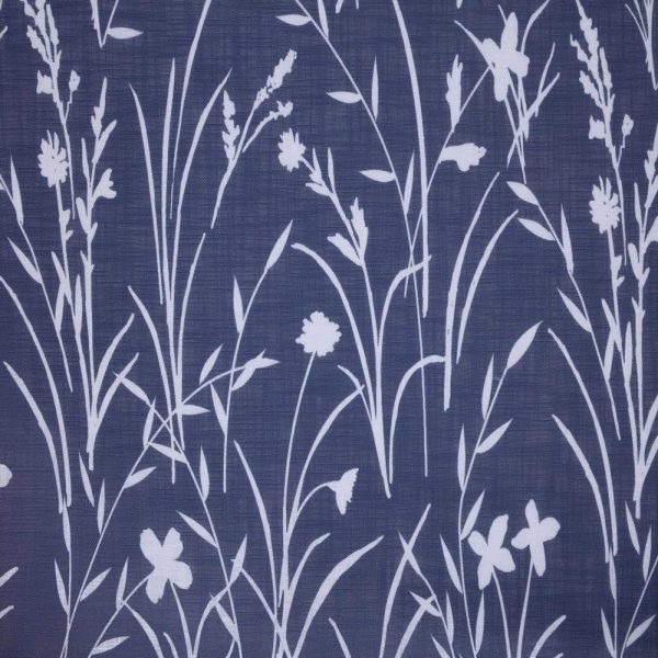 Commonwealth Bradford Floral Printed Top Panel With 8 Matt Silver Grommets - Blue - 图片 5