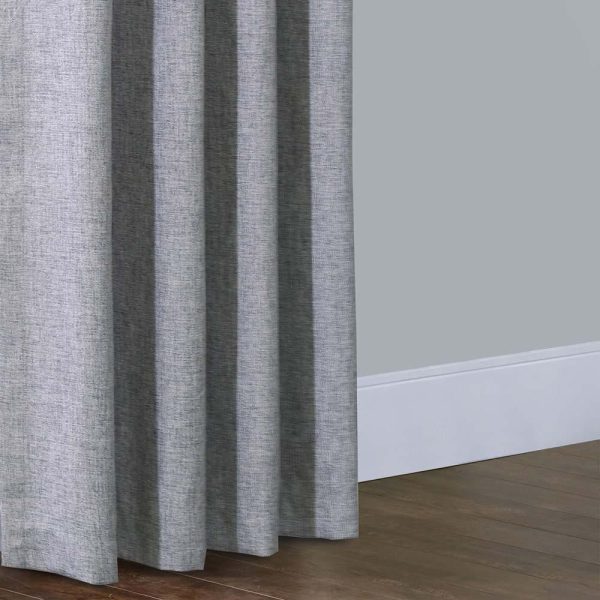 Habitat Linum Solid Textured Inspired Allure Home or Office Light Filtering Grommet Curtain Panel Light Grey - 图片 6