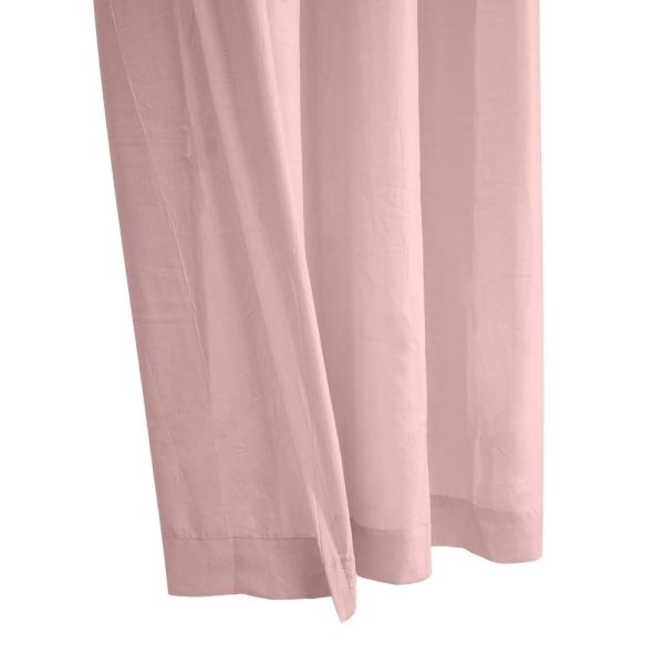 Habitat Harmony Light Filtering Crinkled Texture on Supple Drapeable Flowing Fabric Grommet Curtain Panel Rose - 图片 4