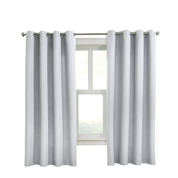 Habitat Margaret Light Filtering Richly Woven Textured Pattern Daytime Privacy Grommet Curtain Panel White - 图片 2