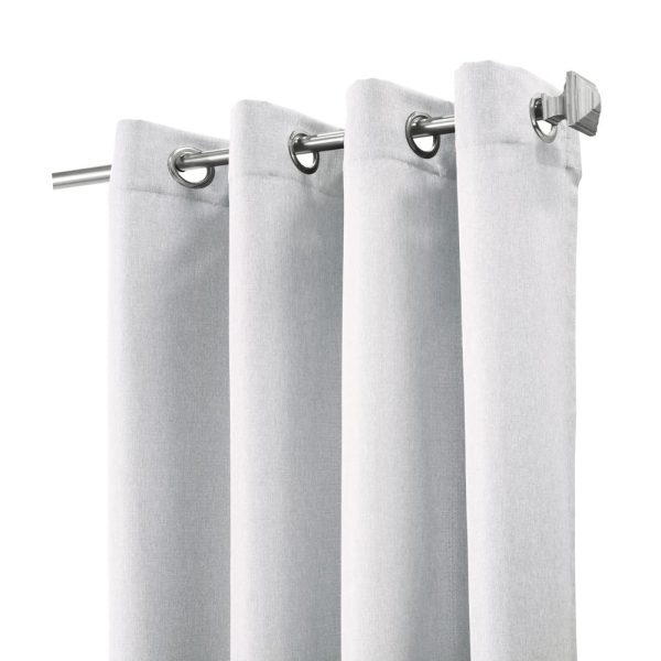 Habitat Margaret Light Filtering Richly Woven Textured Pattern Daytime Privacy Grommet Curtain Panel White - 图片 3