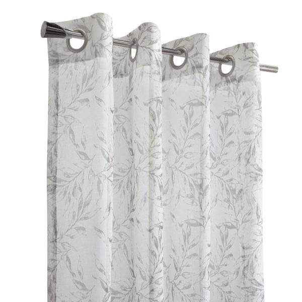Habitat Jenny Light Filtering Grommet Curtain - Grey - 图片 4