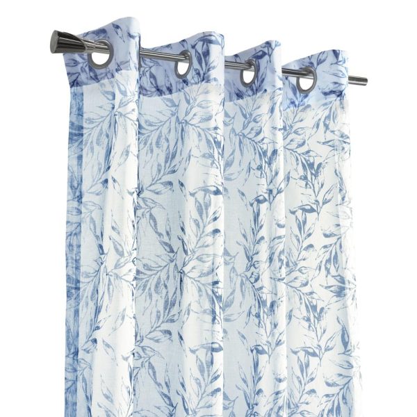 Habitat Jenny Light Filtering Grommet Curtain - Indigo - 图片 4