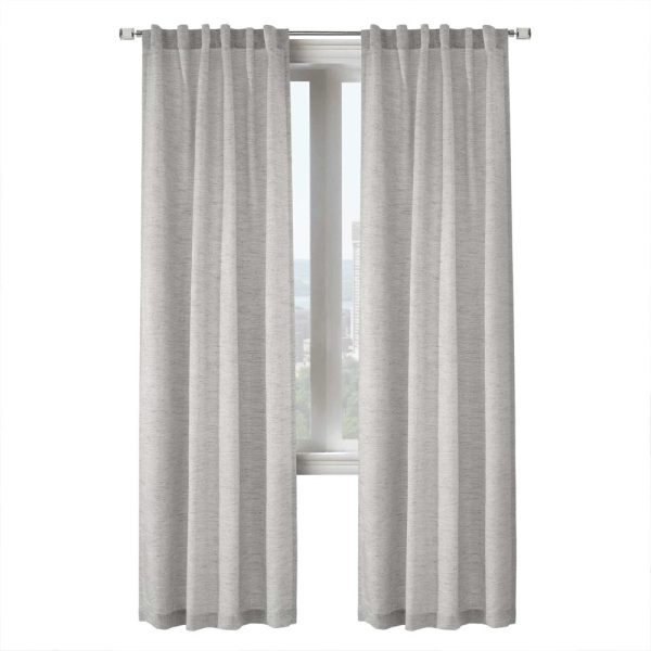 Commonwealth Legacy Danbury Light Filtering Dual Header Curtain - Silver - 图片 2
