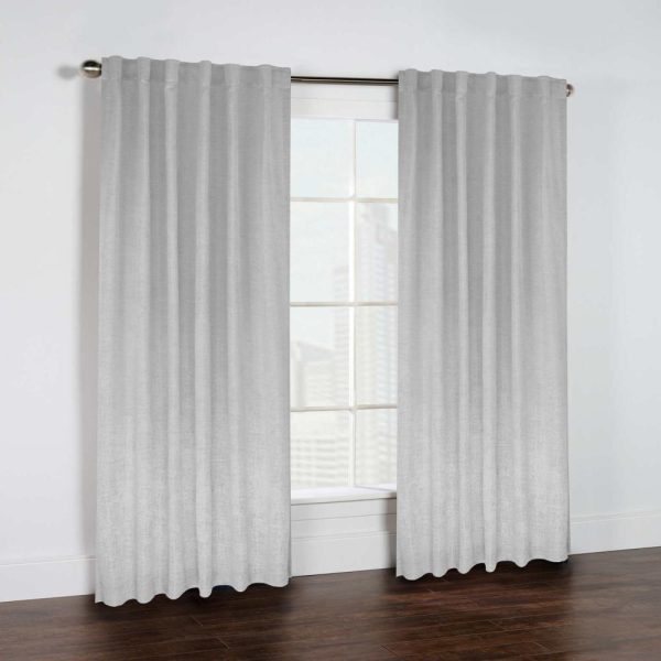 Commonwealth Legacy Danbury Light Filtering Dual Header Curtain - Silver - 图片 8