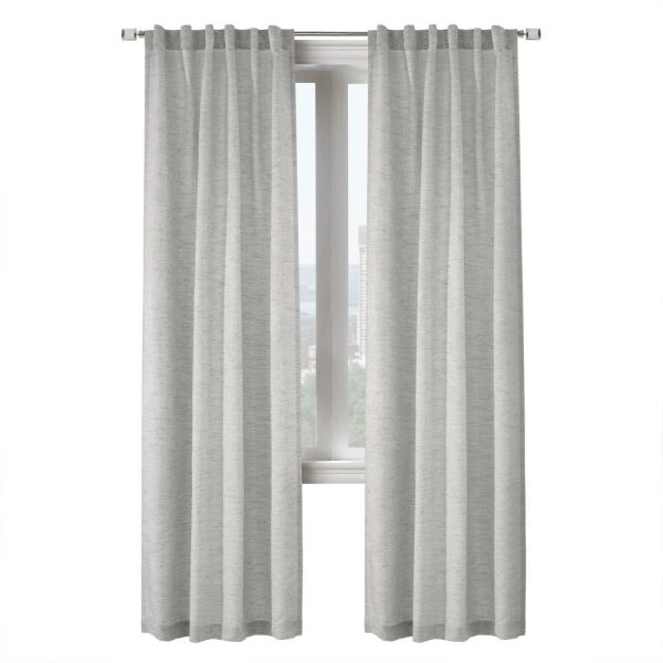 Commonwealth Legacy Danbury Light Filtering Dual Header Curtain - Silver - 图片 9