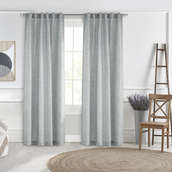 Commonwealth Legacy Danbury Light Filtering Dual Header Curtain - Blue - 图片 12