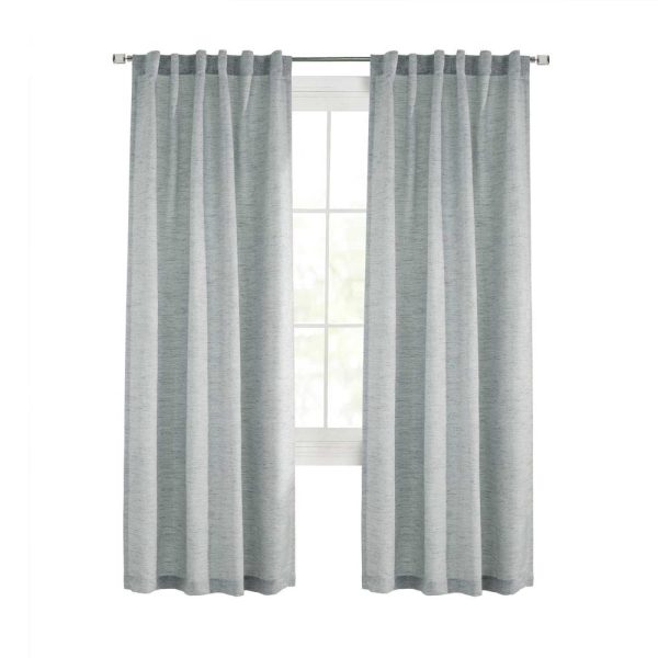 Commonwealth Legacy Danbury Light Filtering Dual Header Curtain - Blue - 图片 2