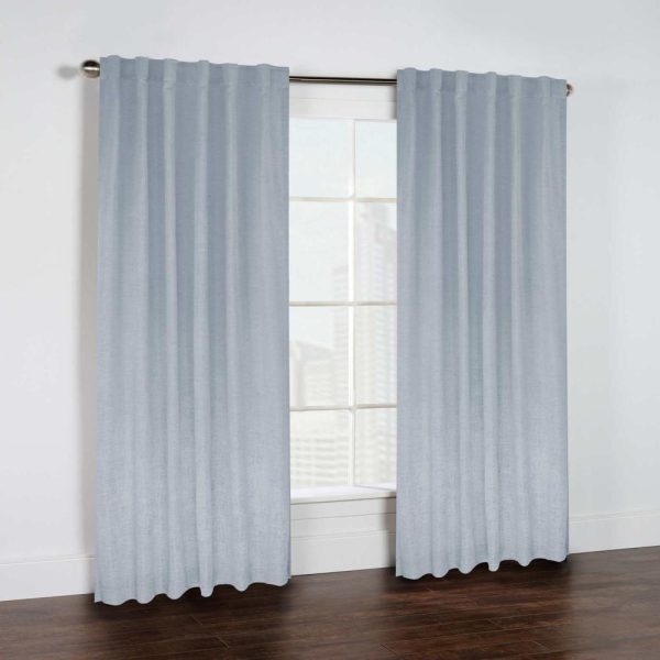 Commonwealth Legacy Danbury Light Filtering Dual Header Curtain - Blue - 图片 8