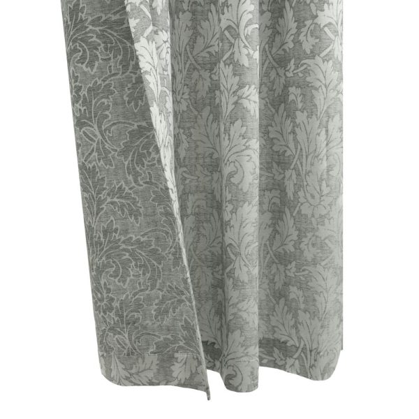 Habitat Valencia Light Filtering Provide Daytime Privacy Rich Woven Branch Leaf Design Grommet Curtain Panel Grey - 图片 4