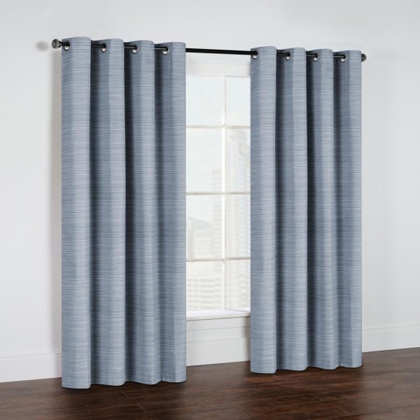 Thermaplus Solstice Room Darkening Grommet Curtain - Navy - 图片 6