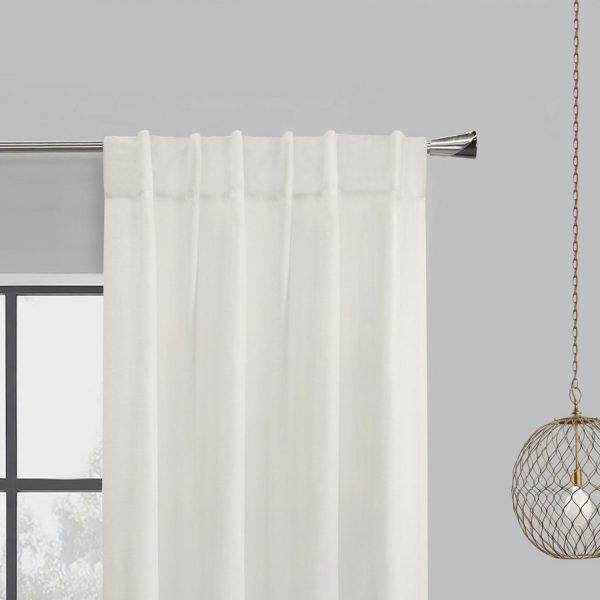 Habitat Mulberry Light Filtering Back Tab Curtain - White - 图片 2