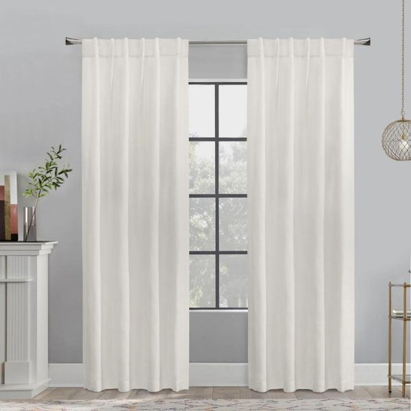 Habitat Mulberry Light Filtering Back Tab Curtain - White - 图片 8