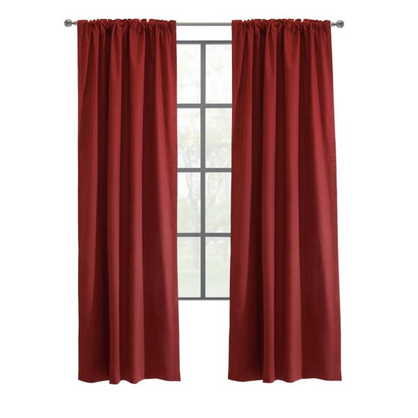 Thermalogic Weathermate Topsions Room Darkening Provides Daytime and Nighttime Privacy Curtain Panel Pair Burgundy - 图片 7