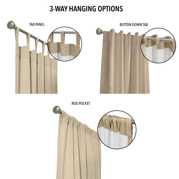 Thermalogic Weathermate Topsions Room Darkening Blocks Some Light Curtain Panel Pair Khaki - 图片 3