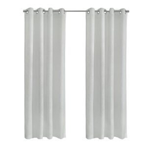 Habitat Boucle Sheer Premium Stylish and Functional Grommet Curtain Panel White