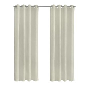 Habitat Boucle Sheer Premium Stylish and Functional Grommet Curtain Panel Off White