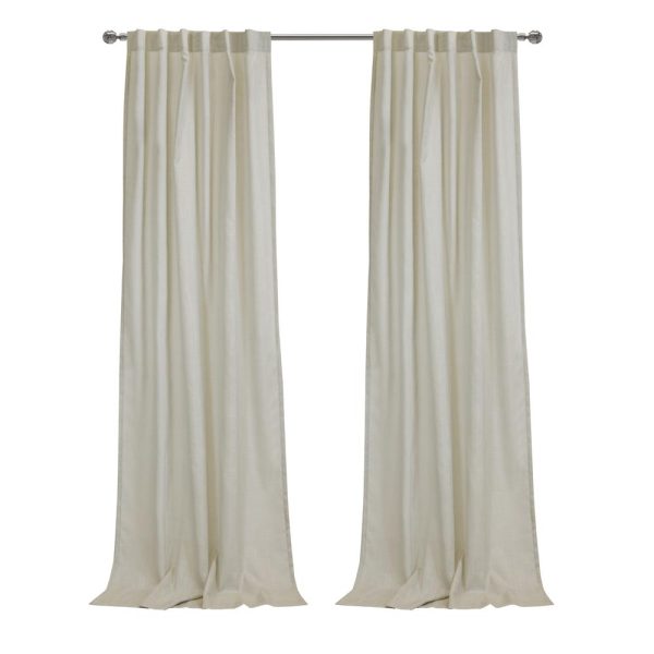 Habitat Bolton Light Filtering Dual Header Weave Blends with Any Decor Curtain Panel Linen - 图片 2