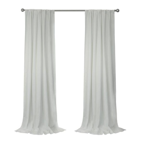 Habitat Sierra Light Filtering Blend of Elegance and Simplicity Slub Texture Dual Header Curtain Panel White - 图片 2