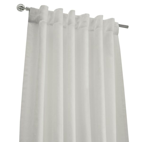 Habitat Sierra Light Filtering Blend of Elegance and Simplicity Slub Texture Dual Header Curtain Panel White - 图片 3