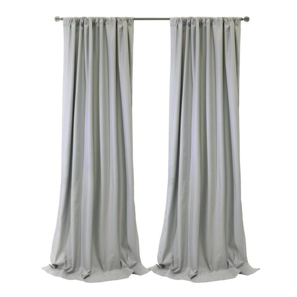 Thermaplus Brooklyn Blackout Dual Header Elegant Vertical Linear Texture Complete Privacy Curtain Panel Grey - 图片 6