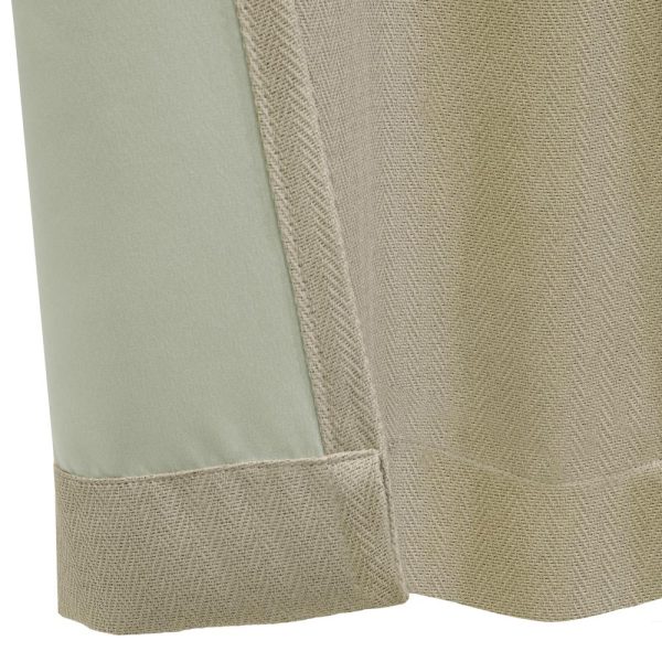 Thermalogic Galati Room Darkening Elegantly Blocking Most Light Dual Header Curtain Panel Linen - 图片 3