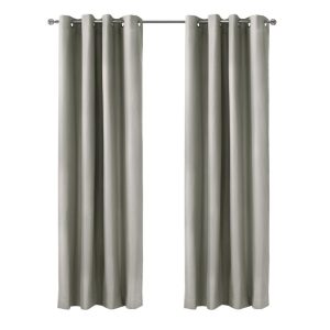 Thermaplus Alpine Blackout Premium Stylish and Functional Grommet Curtain Panel Light Grey