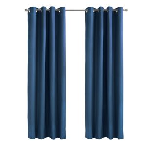 Thermaplus Alpine Blackout Premium Stylish and Functional Grommet Curtain Panel Navy