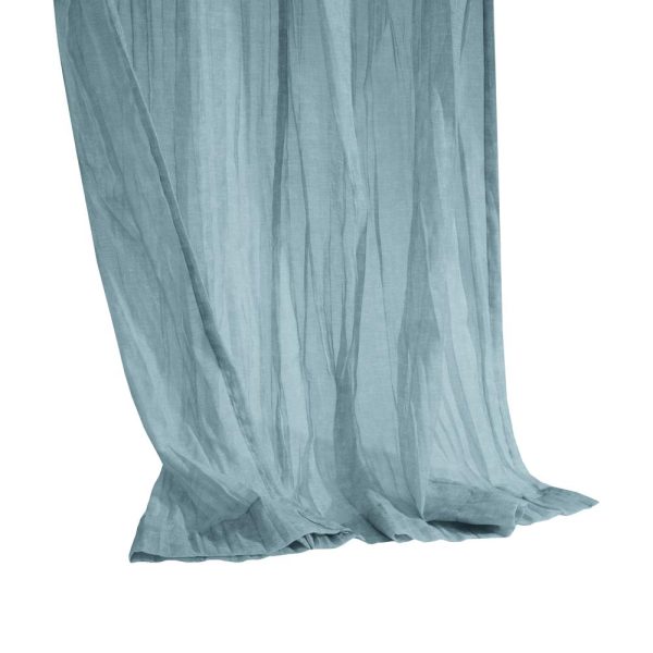 Habitat Paloma Sheer Dual Header Stylish and Functional Curtain Panel Blue - 图片 4